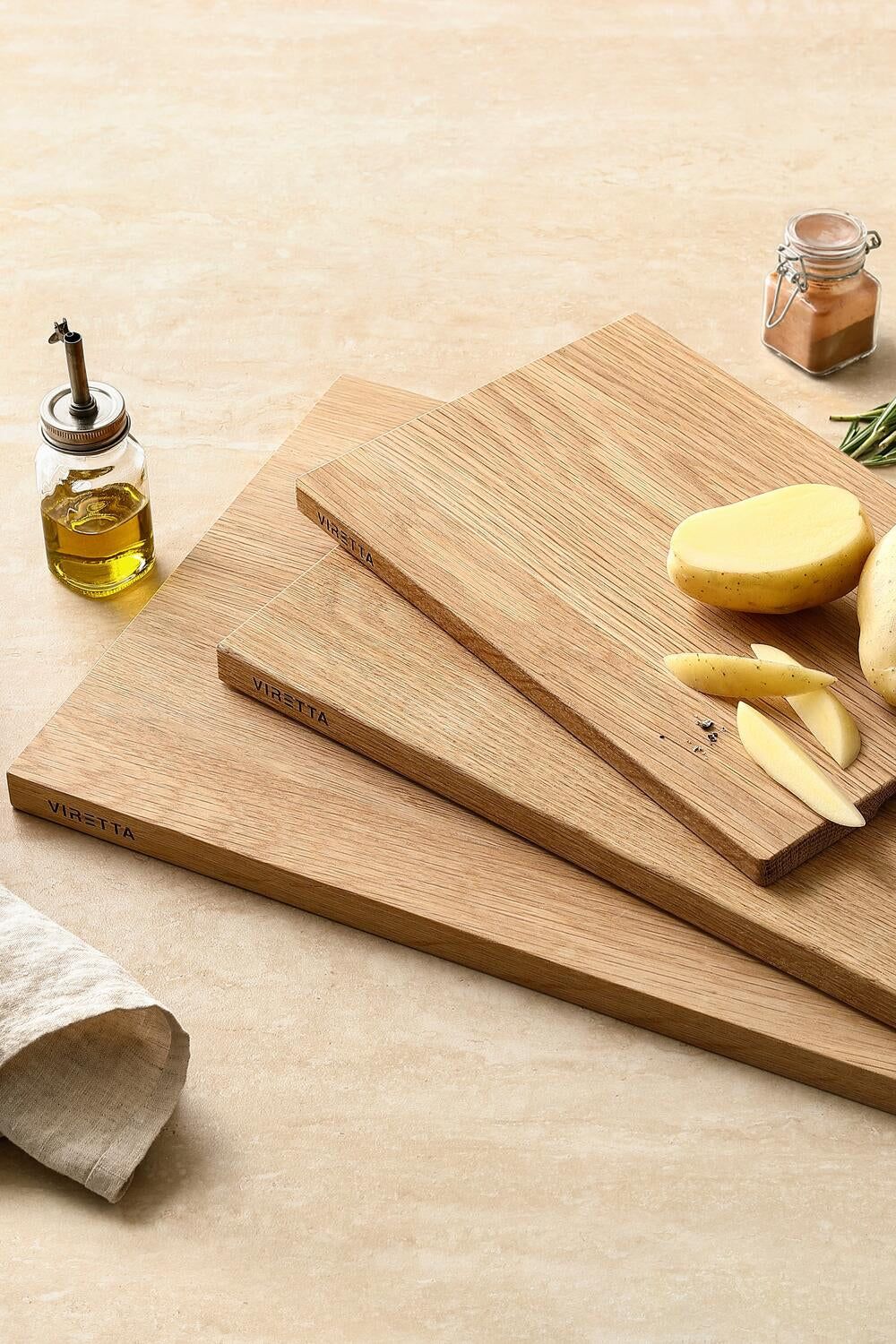 Eg skærebræt - L45 cm